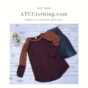 Sun n Moon Solid MultiColor Stripe Contrast Sleeve Sun n Moon Solid MultiColor Stripe Contrast Sleeve