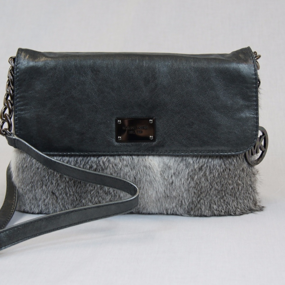 Michael Kors Gray Fur Purse