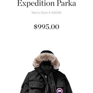 Canada Goose Expedition Parka - lightly used, new