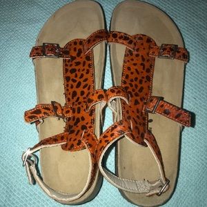NWOT Birkenstock Betula Animal Print Sandals