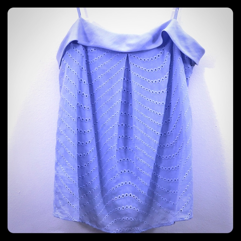 Banana Republic Lavender Tank w Sheer Top