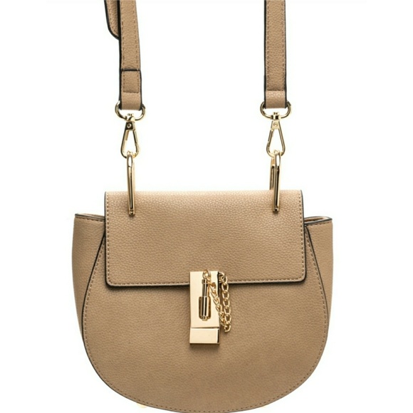 Designer Inspired 🗝 Down Faux Leather Saddle Bag - Picture 2 of 6