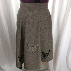 eShatki brown weave cat face skirt 3X 24W