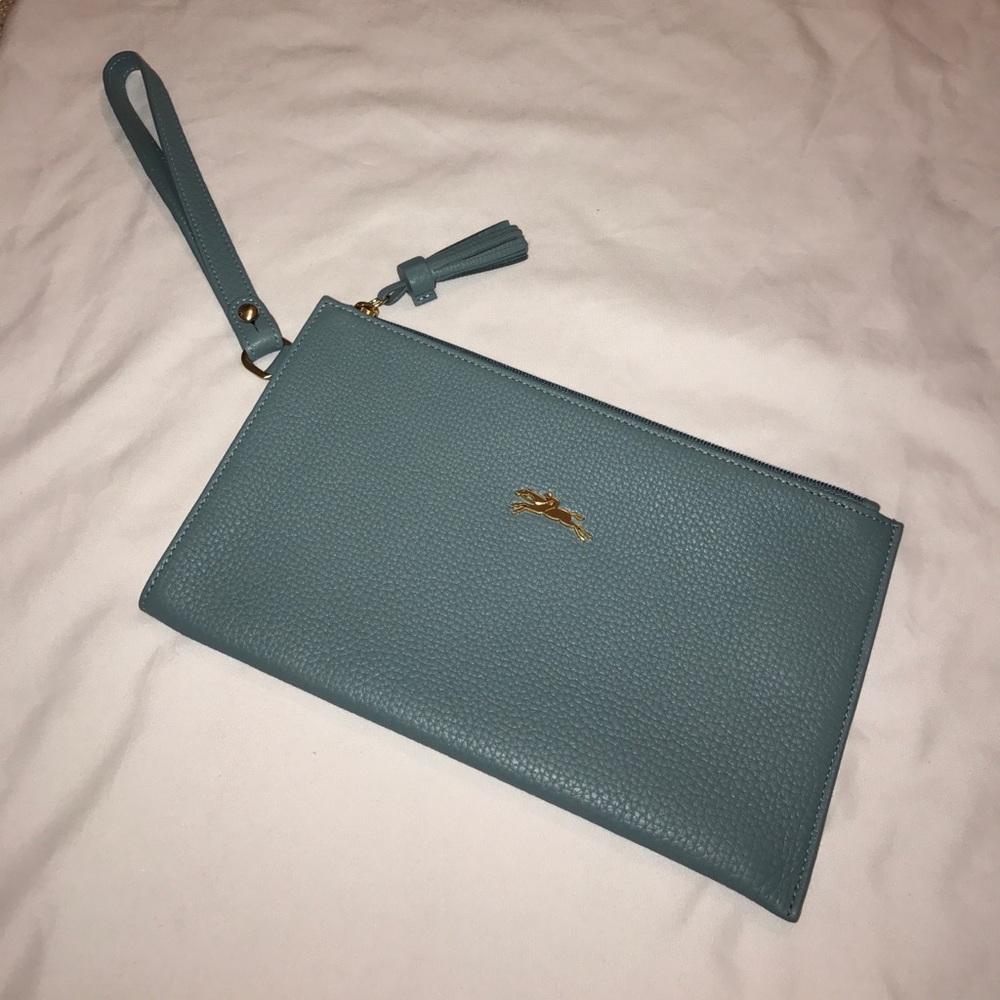 Longchamp Pénélope Leather Clutch