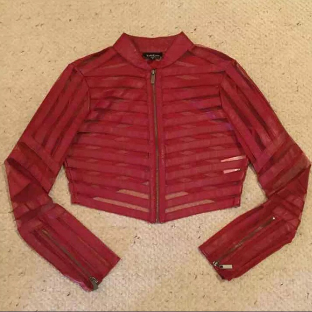 Bebe leather jacket