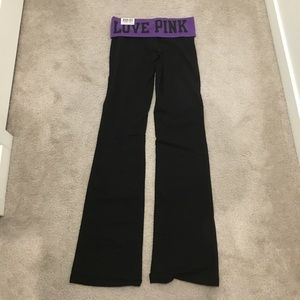 LOVE PINK Fold Over Yoga Pants