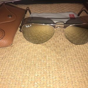 Ray Ban Classic Mirror Aviator Sunglasses
