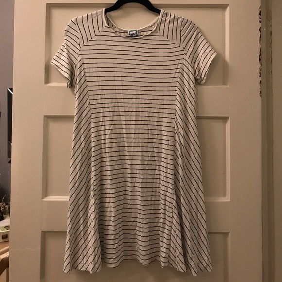 Short sleeve striped T-shirt dress - Picture 1 of 4