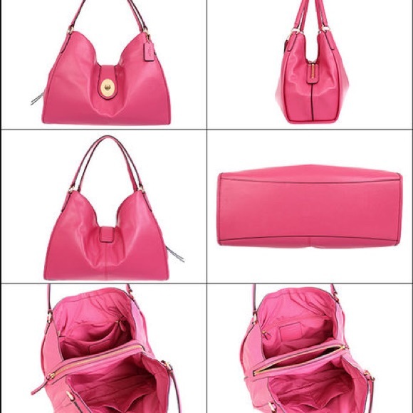 NWT COACH CARLYLE SHOULDER BAG IN SMOOTH LEATHER - Picture 2 of 6