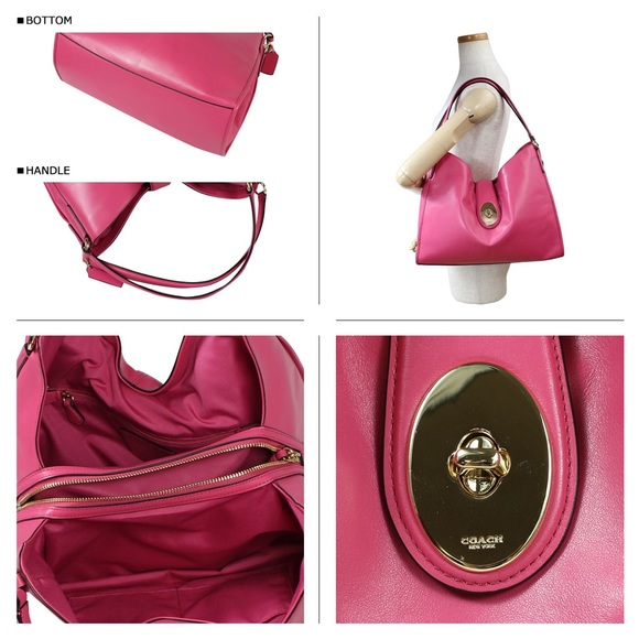 NWT COACH CARLYLE SHOULDER BAG IN SMOOTH LEATHER - Picture 6 of 6