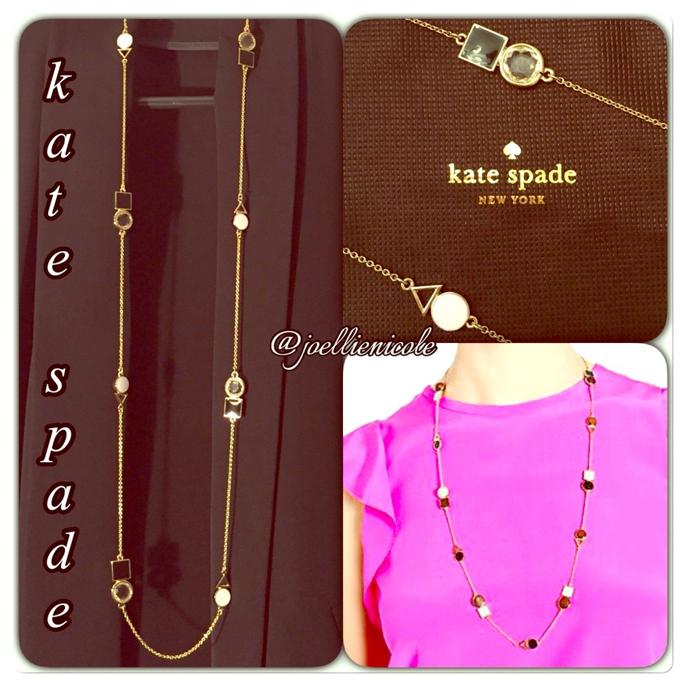 💯%Authentic KATE SPADE Scatter Necklace Neutral♠️
