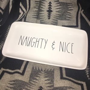 Rae Dunn "Naughty & Nice" Tray