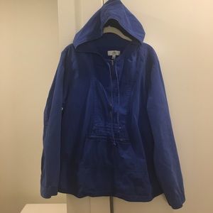 Blue J.Crew Hooded Jacket