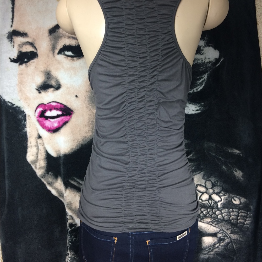Thread : Tank Grey with sequins accent - Picture 3 of 6