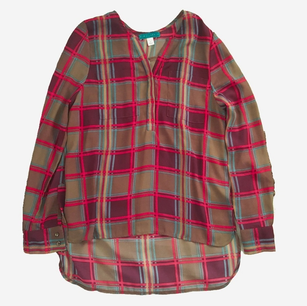 P&L high low blouse, size S