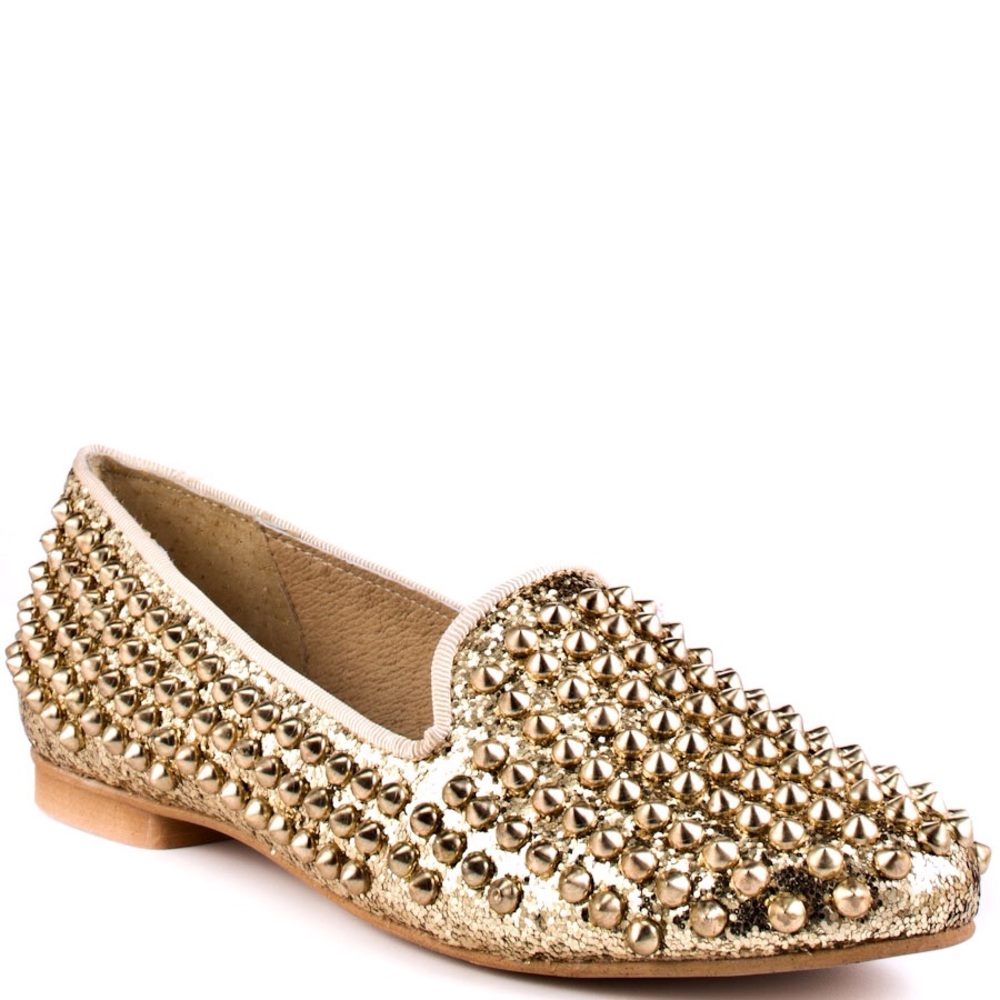 Steve Madden Gold Studlyy Loafer