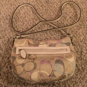 Small Coach crossbody.