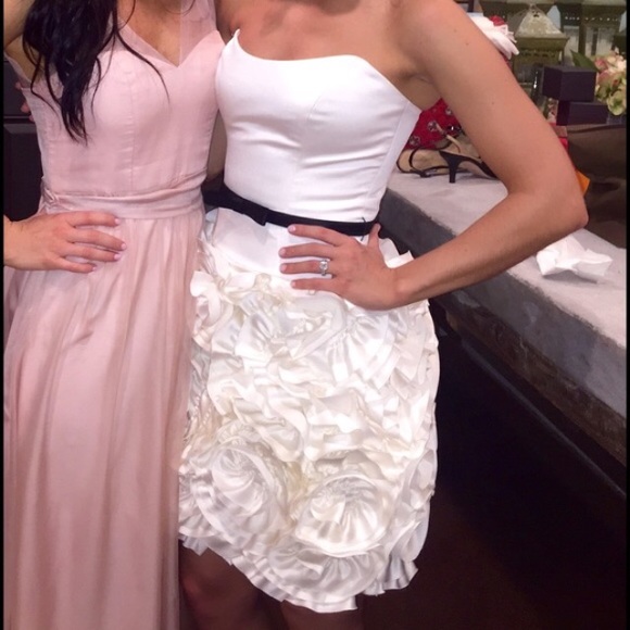 Milly floral rose dress size 0, Bridal/engagement - Picture 2 of 6