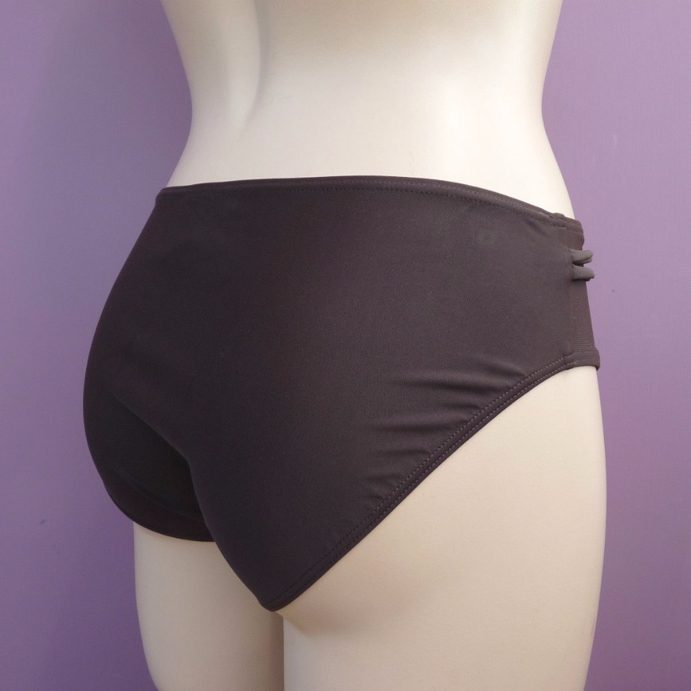 NWT Christina Swimwear Basic Bikini Bottom Brown Size 16