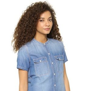 Madewell • Chambray Short Sleeve Top • XS