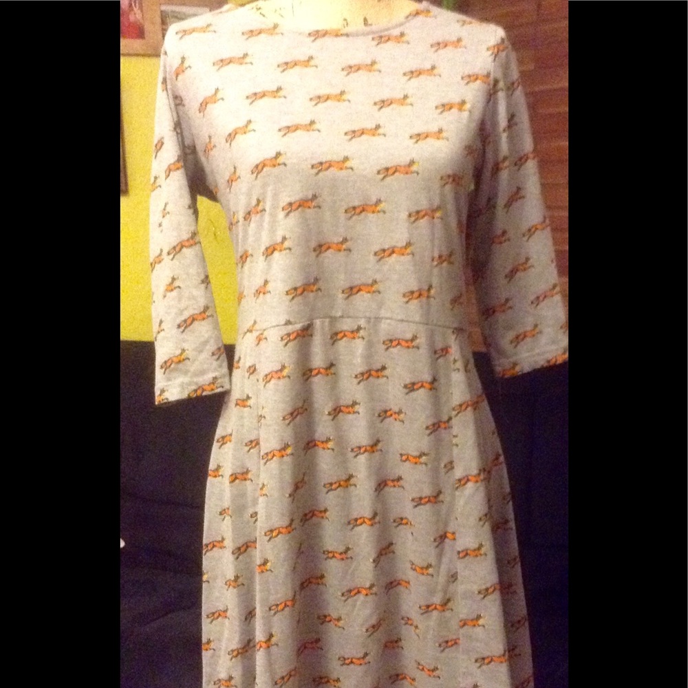 Adorable fox printed dress🍂