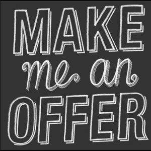 I take most offers. Try it