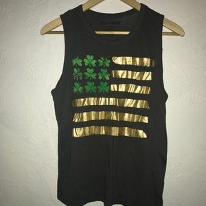 St. Patrick day flag tank top