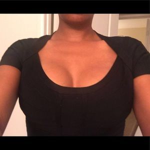 Herve Leger Black fitted dress