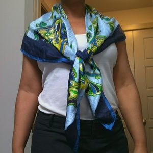 Banana Republic Floral Silk Scarf