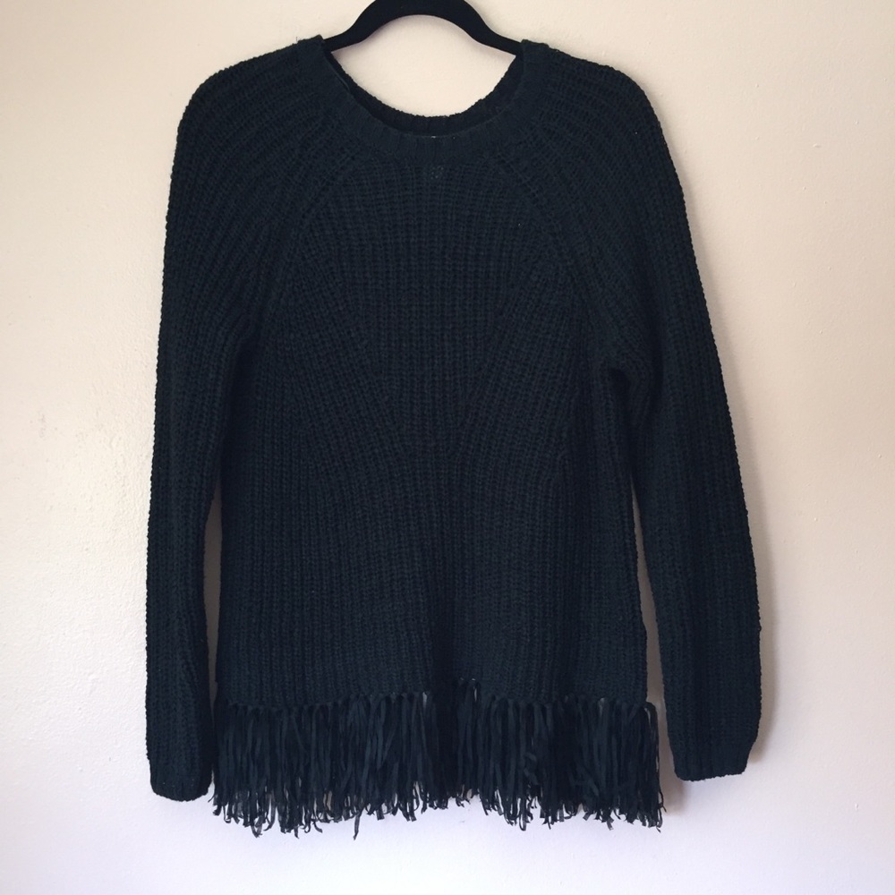 H&M Fringe Oversize Knit Sweater - Picture 2 of 4