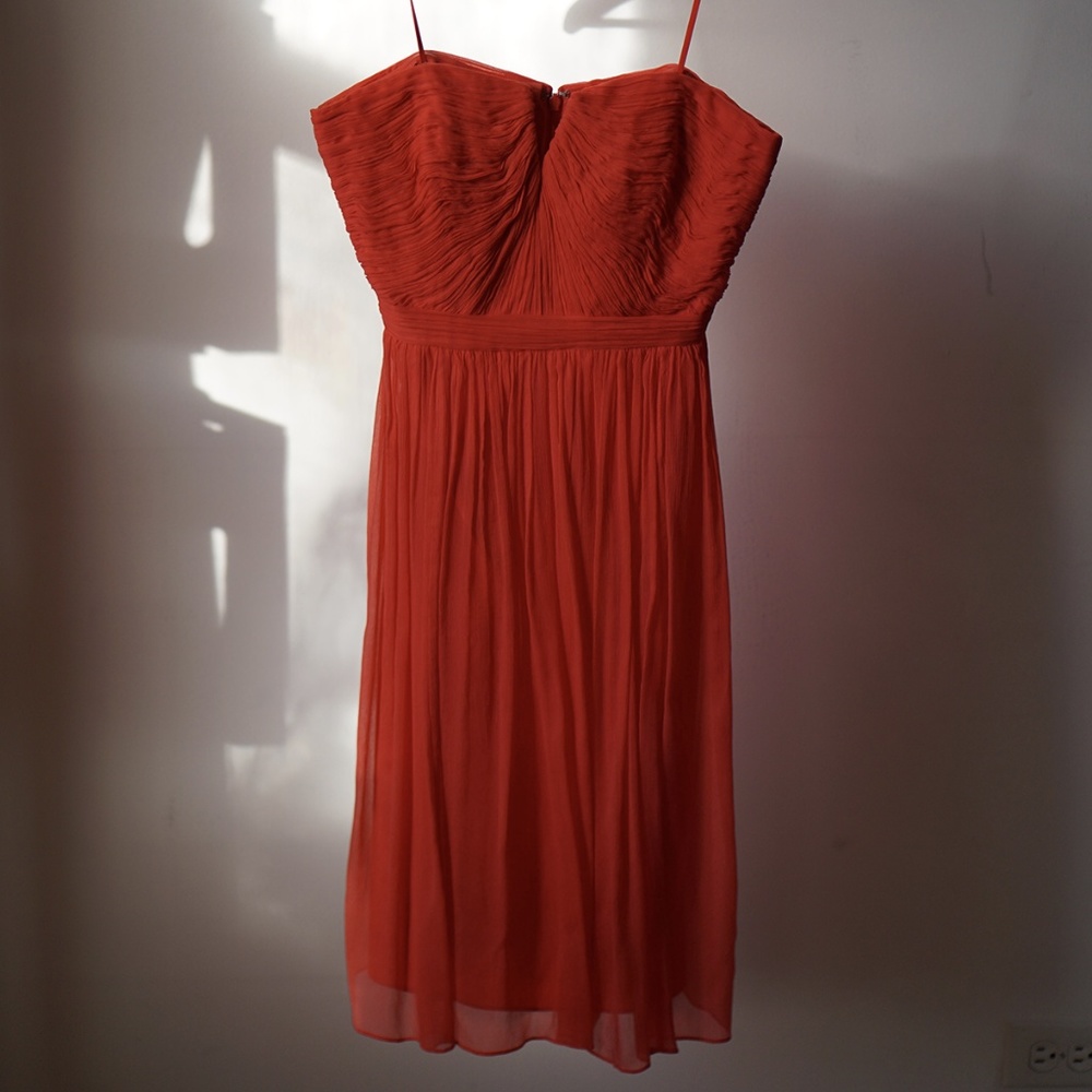 J. Crew Nadia Bridesmaid dress silk chiffon