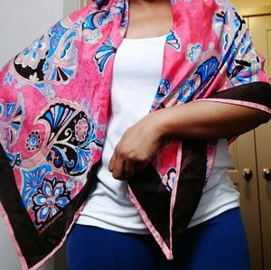 Banana Republic Floral Silk Scarf