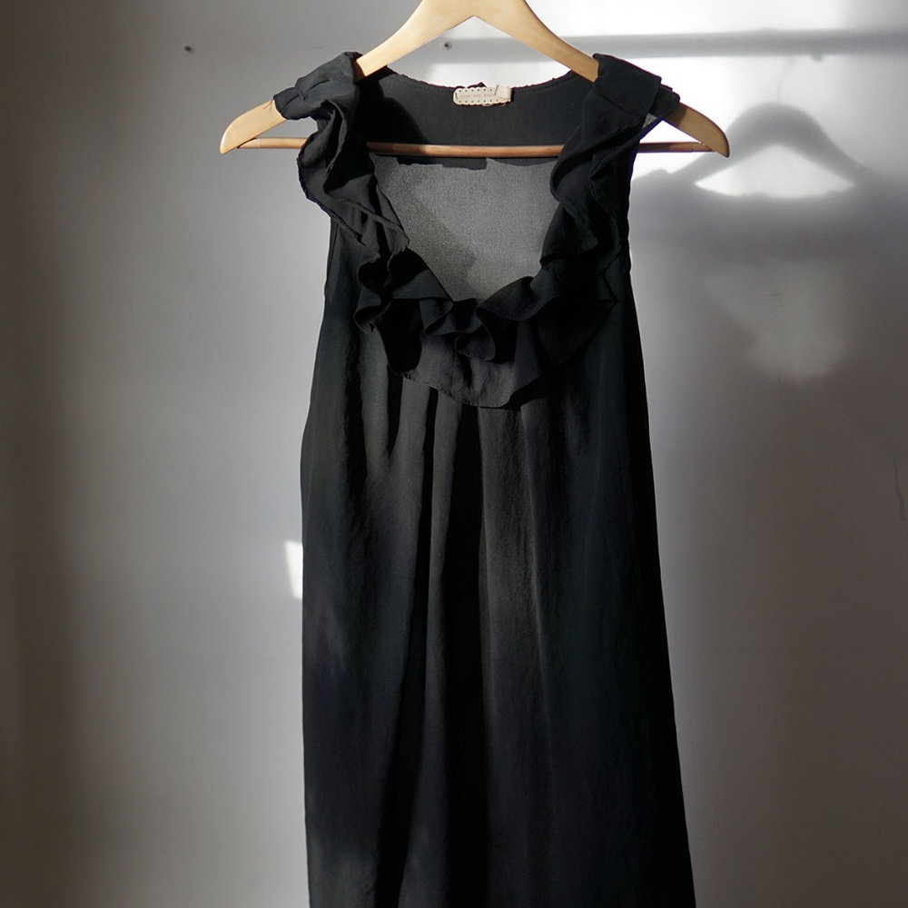 Pins & Needles Ruffle Neck silky minidress