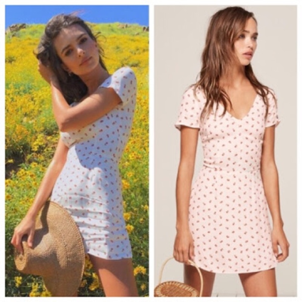 Reformation Raleigh Cherry Dress