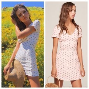 Reformation Raleigh Cherry Dress