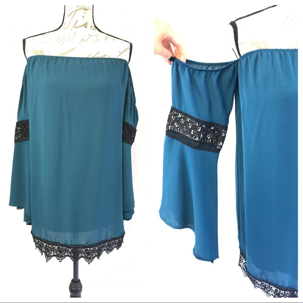 Sage Dark Green Off the shoulder Tunic Dress