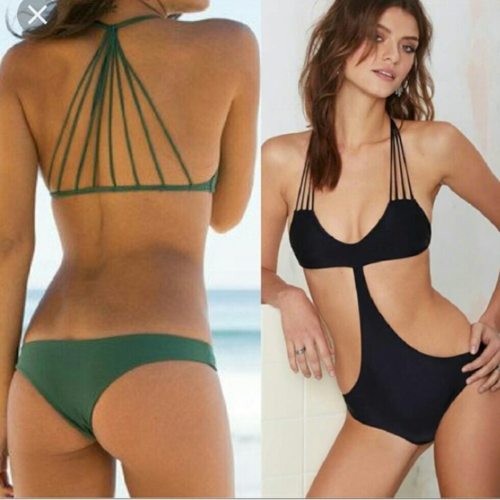 Mikoh Makaha Seaweed Green One Piece