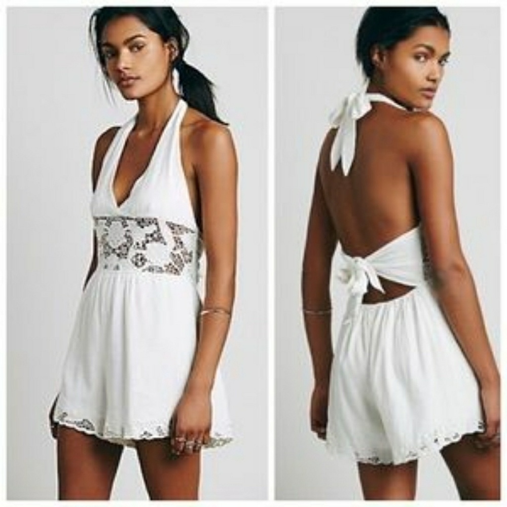NWOT Free People Day Dream Romper White