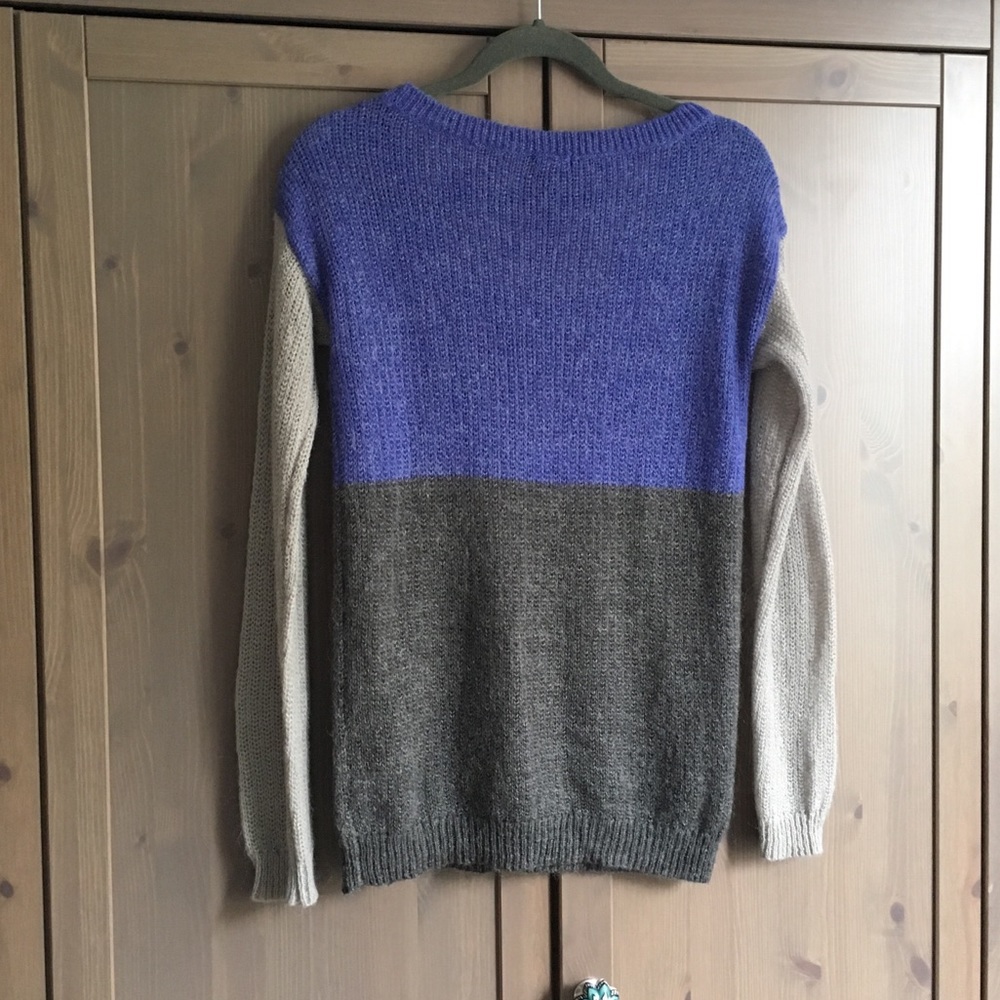 NWOT Splendid Color Block Sweater - Picture 5 of 6