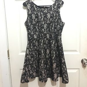 Black lace dress