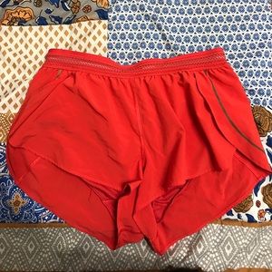 Red size 6 lulu shorts!