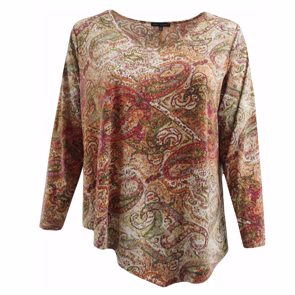 Women's Plus Size Long Sleeve Top