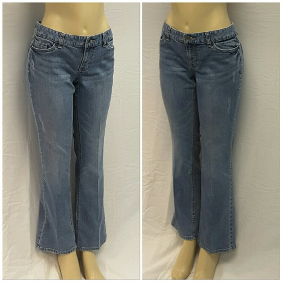 Slightly Distressed Faded Denim Jeans, size 12 - Picture 2 of 7