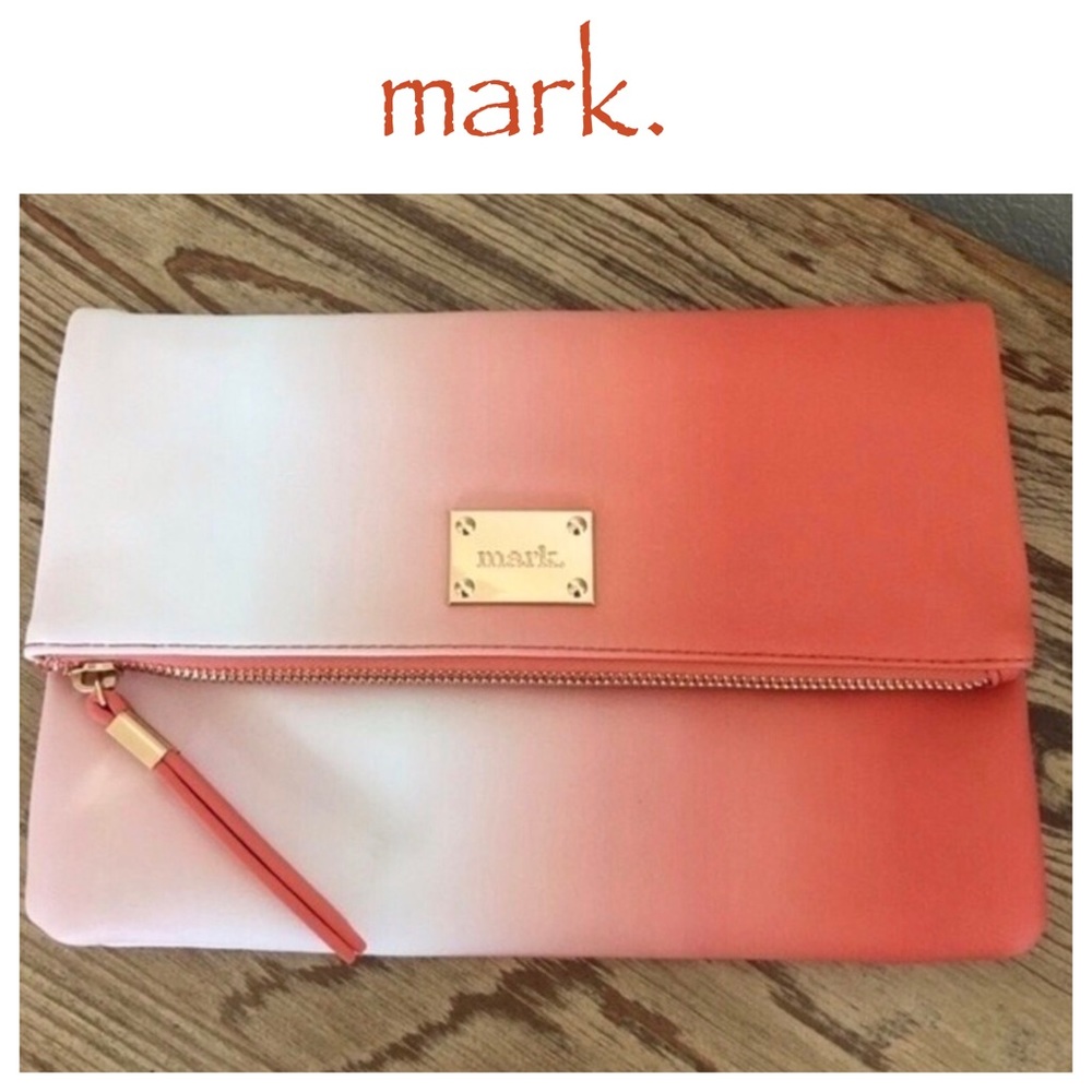 mark. Coral Ombré Clutch