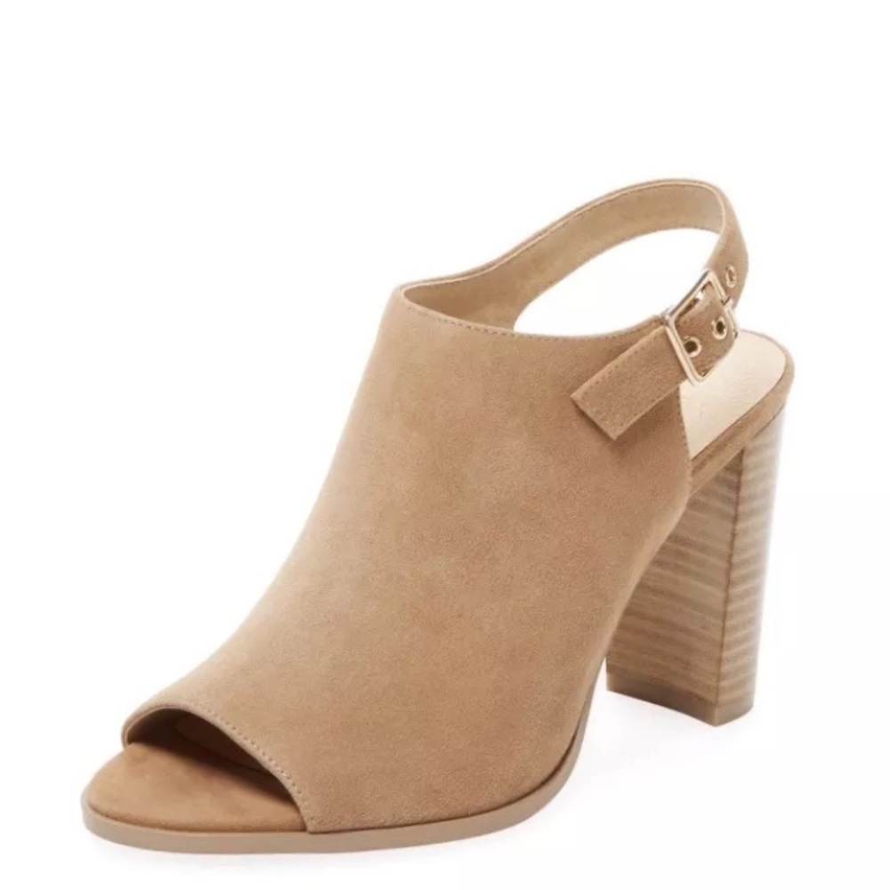 Alex + Alex Peep Toe Slingback Suede Sandal 8.5