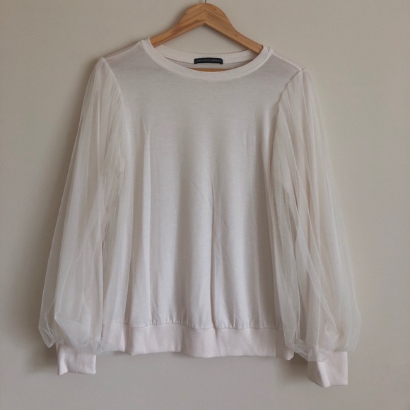 Nordstrom Tops - New! Harlowe & Graham Puffed Sleeves Top!