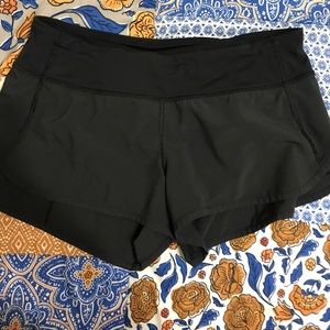 Black lululemon speed shorts!