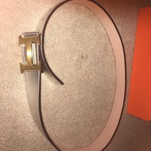 Authentic Hermes gold/silver belt