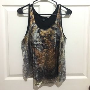 Tiger sequined blouse