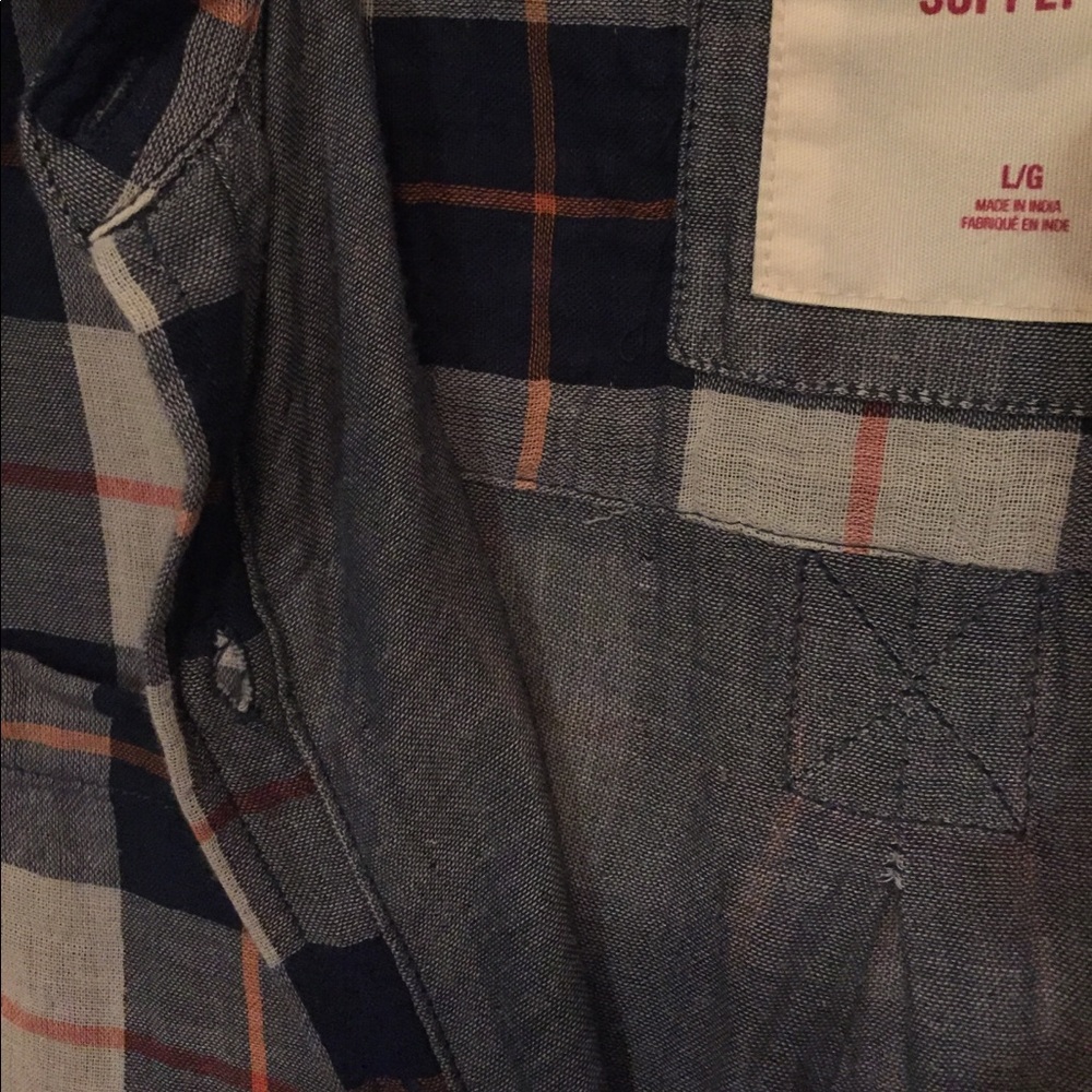 plaid button down - Picture 4 of 4